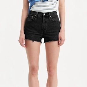 Women’s black Levi’s shorts